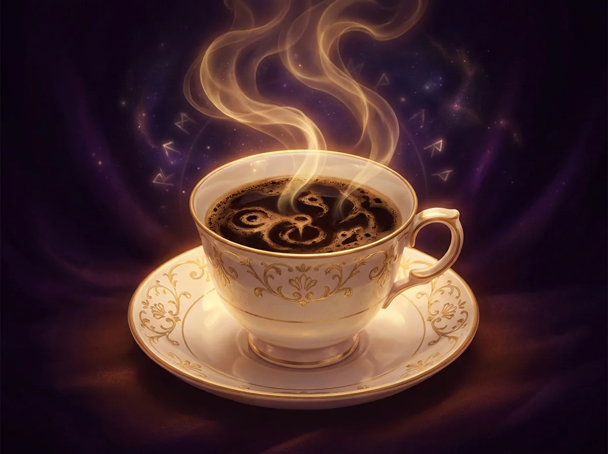 Coffee Cup Reading illustration