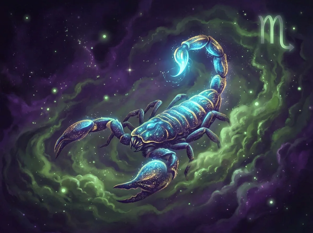 Skorpion horoscope sign illustration